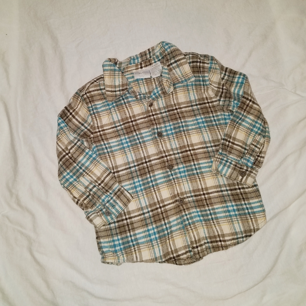 🤑5/$25 KOALA KIDS Button Down Plaid Flannel Shirt